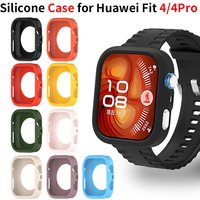 Soft Silicone Case for Huawei Watch Fit 4 4Pro Smart Watch Bumper Protector for Huawei Fit4 Pro Hollow Shell Accessoies