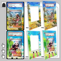 Art Display Case for M2 Inferno X Dawn M1L Latias Card Art Collection Card Psa Acrylic Display Rack Black Storage Box Gift