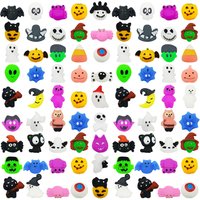 Halloween Toy 12/36PCS for Kids Girls Boys Ghost Cats Pumpkin Mochi Squishy Toys Stress Reliever Anxiety Squishies Party Favors