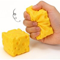 Cheese Squishy Fidget Toy Slow Rebound Shapeable Venting Ball Realistic Squeeze Toys for Adult Stress Relief Gifts