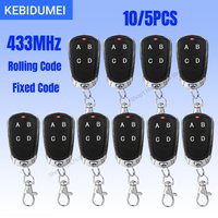 KEBIDUMEI 433Mhz 4CH Duplicator Remote Control Fixed Rolling Code Cloning Code Remote Control Electric Gate Garage Door Opener