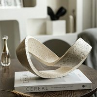 Imitation Cave Stone Resin Art Geometry Ring Home Decoration Model Room TV Cabinet Wine Cabinet Decoration Aesthetic Decoration