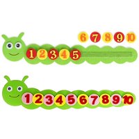 1/2pcs Caterpillar Puzzle Felt Toys Ordering Numbers Cognition Children Montessori Mathematics Early Education Puzzle Toy TMZ