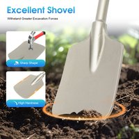 65A Clay Spade Chisel Bit 40Cr Shovel Jackhammer Gravel Soil Excavating Tool Demolition Hammer Accessories for Landscaping