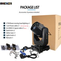 SHEHDS Beam 275W 10R Bulb Moving Head Light Color Rainbow Frost effect DJ Bar Clubs Hotels Restaurant Church Concert Stages
