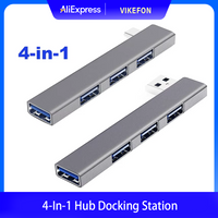 USB C HUB 3.0 Type C 3.1 4 Port Multi USB Splitter OTG Adapter For Xiaomi Lenovo Macbook Pro 13 15 Air Pro Computer Accessories
