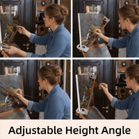 Wood Artist Hand Support Bridge Adjustable Height Angle Sturdy Oil Painting Support Stand Hanging Design Steadying