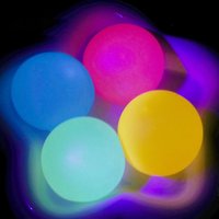 2Pcs Luminous Balls Glow in The Dark Squeeze Balls Relax Slow Rebound Children's Squeeze Toy Creativity Soft