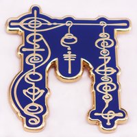 Classy Live Long Prosper Vulcan Script Trekkies Star Trek pin
