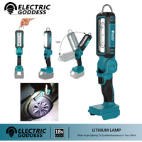 Electric Goddess Work Light LED Outdoor Portable Floodlight Spotlight Camping Car Work Night Fishing Light For Makita 18VBattery