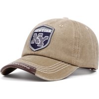 Vintage NY Embroidered Baseball Cap Distressed Washed Duckbill Hat for Men And Women Sports Sun Hat