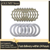 Motorcycle Part Clutch Plates & Steel Friction Disc Kit For Kawasaki KDX200 KL250 KLX250 KLX250R KLX250S KLX300R KLX250SR KL 250