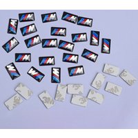 4pcs Car Steering Wheel Hub Caps Center Emblem Sticker DIY Sticker For Bmw M M3 M5 Performance E36 E39 E46 E53 E90 E60 E61 X3 X1