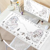 Cute Anime Girl Mouse Pad Office Extended Mousepad PC accessories Gaming Pads Non-Slip XXL Aesthetics Desk Mat Desk Decort Mats