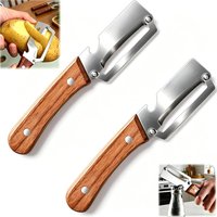 LMETJMA 2 in 1 Vegetable Peeler Stainless Steel Vegetable Peeler with Bottle Opener Kitchen Potato Carrot Pumpkin Peeler