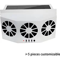Solar Car Exhaust Fan Summer Cooling Air Circulator Silent Operation Odor Eliminator for Vehicle Interior