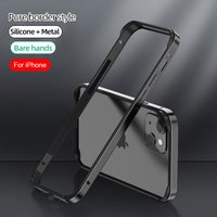Hybrid-Silikonrahmen Aluminium-Metall-Handyhüllen für iPhone 18 17 16 15 14 13 12 Pro Max Bessere Wärmeableitung