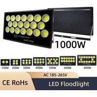 NOWOŚĆ Reflektor LED 500W 400W 300W 200W 100W AC 220V Zewnętrzny reflektor ścienny Reflektor IP66 Wodoodporna lampa uliczna LED