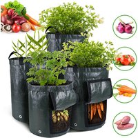 3/5/7/10 Gallon Planting Potato Grow Bags Waterproof PE Garden Vegetable Planting Potato Grow Bags
