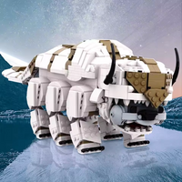 Moc Sky Bison Appa Animation Airbending Model Building Blocks Animal Cattle Brick Kit Comics Characters Children Birthday Gifts