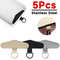 1/3/5Pcs Universal Stainless Steel Phone Lanyard Patch Ultra-Thin Metal Phone Hanging Cord Tether Tabs For iPhone Xiaomi Huawei