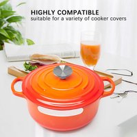 2PCS Dutch Oven Knob, Stainless Steel Pot Lid Replacement Knob for Le Creuset/ for Aldi/ for Lodge, Knob Pot Lid Handle HGC