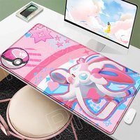 P-Pokemons Sylveon Eevee Mousepad Mouse Pad Large Gamer XXL Pc Keyboard Desk Mouse Mat Carpet Rubber Tapis Souris Gaming Notbook