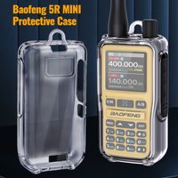 Baofeng 5R Mini Walkie Talkie Transparent Protective Cover Clear TPU Soft Case Pouch Ham Radio Bag For Camping Hunting