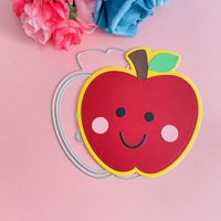 cute fruit Apple smile face decoration die Metal Cutting Dies DIY Scrapbook Paper Cards Embossing Craft Die Cut handmade craft