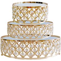 Cake Stand Set of 3 Metal Cupcake Stands Dessert Display Plate for Wedding Party Birthday
