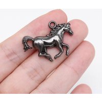 WYSIWYG 5pcs 6 Colors 30x22mm Horse Charms Pendant For Jewelry Making DIY Jewelry Findings