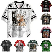 One Piece Anime Series Monkey D. Luffy Gear 5 Nika Oversize Jersey Unisex Streetwear Daily Casual Outfit T-shirt for Anime Fans