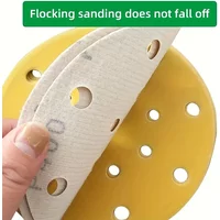 150mm Sandpaper - Coarse Size 60/80/120/180/240/320/400 - 15 Holes - Diameter 6" - For Random Orbital Sanders and Vibra
