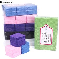 540 Teile/paket Fusselfreie Nagellack Entferner Serviette Bunte Baumwolle Tücher Papier Pads UV Gel Staub Reiniger Reinigung Für maniküre Werkzeug