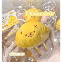 Super Soft Delicate Banana Durian Cantaloupe Bear Slow Rising Squishy, Instant Stress & Anxiety Relief Squeeze Toy for Adults