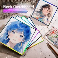 Square Watercolor Paper 10/12/15 cm Blank Colored Paper Signing Board for Anime Artwork Hand-Drawn Watercolor Paper 300g Cotton