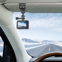 Car Sun Visor Mount Quick Clip Sun Visor Mount with Universal Ball J Hook Compatible with GoPro Hero 13 12 11 Insta 360 X5 X4