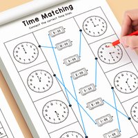 32-Page Timing Skill Manual for Children: A Workbook for Time-Telling Learning Perfect for Classroom Teaching