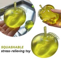 Super Soft Green Apple Pinch Creative Hand-made Ball Squashable Stress-Relieving Decompression Toy Non-toxic Diy Children Gifts
