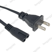 New 1.5M 2 Pin Prong US to C7 Extension Cable Power Supply Cord America European Figure 8 Power Cable For PS4 Laptop Lighting