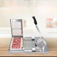 Manuelle Grill Kebab Spieß Maschine Edelstahl Fleisch Lamm Spieß Maschine Grill Kebab Piercer Fleisch String Maschine