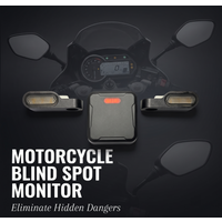 Zestaw bezpieczeństwa motocyklowego BSD Radarowy monitor martwego pola i alarm zmiany pasa jazdy Wodoodporny system ostrzegawczy IP67 Akcesoria motocyklowe