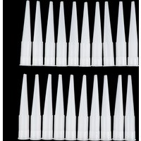 【LM】20pcs Universal Caulking Gun Nozzles Plastic Glass Glue Nozzles Sealant Silicone Caulking Tips Mouth Home Construction Tools