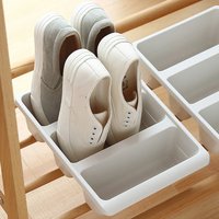 Nordic Style Vertical Economy Slippers Rack Space Organizer Plastic Shoe Cabinet Home Hotel Shoes Holder Storage