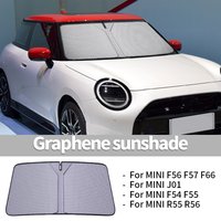 For Mini F54 F55 F56 F57 R56 R55 J01 F66 Car Accessorie Graphene Front Windshield Sun Visor Car Double-Layer Protection SunShade