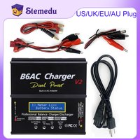 New 1S-15SIMAXB6 B6AC V2 Balanced Charger Model Aircraft Lithium Battery Smart Charger NiMH NiCd Battery 80W US EU UK AU Plug