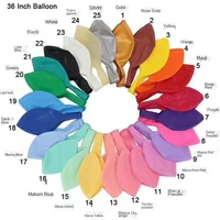 Thickened Explosion-proof Large-size Round 36-inch Balloon Oversized Park Wedding Layout Balloon Birthday Balloon Layout