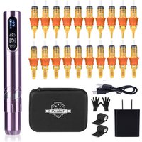 LED Wireless Pen Tattoo Machine For Permanent 3.0MM Makeup and Hair Professional Tattoo Pen Kit