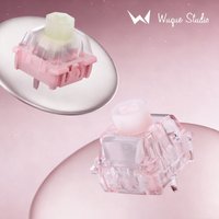 Wuque Studio WS Flux HE Switch Deep Clacky Sound 35gf Magnetische Lineare Tastaturschalter Hall-Effekt-Tastatur Fein Geschmiert Rosa
