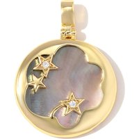 3pcs/Lot Big Size Copper Zircon Corss DIY Necklace Pendant Woman Wholesale Fish Heart Shell Star Charm Jewelry Earring Making